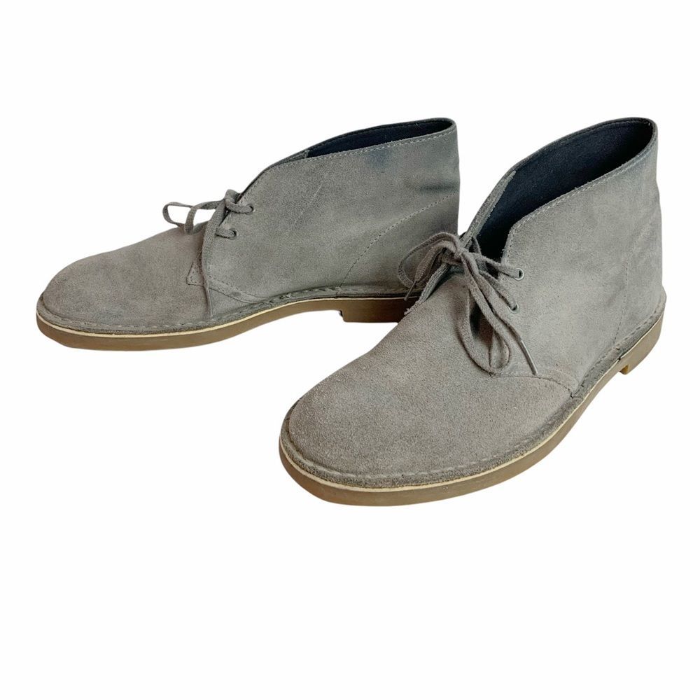 Clarks Gray Suede Chukka Boots